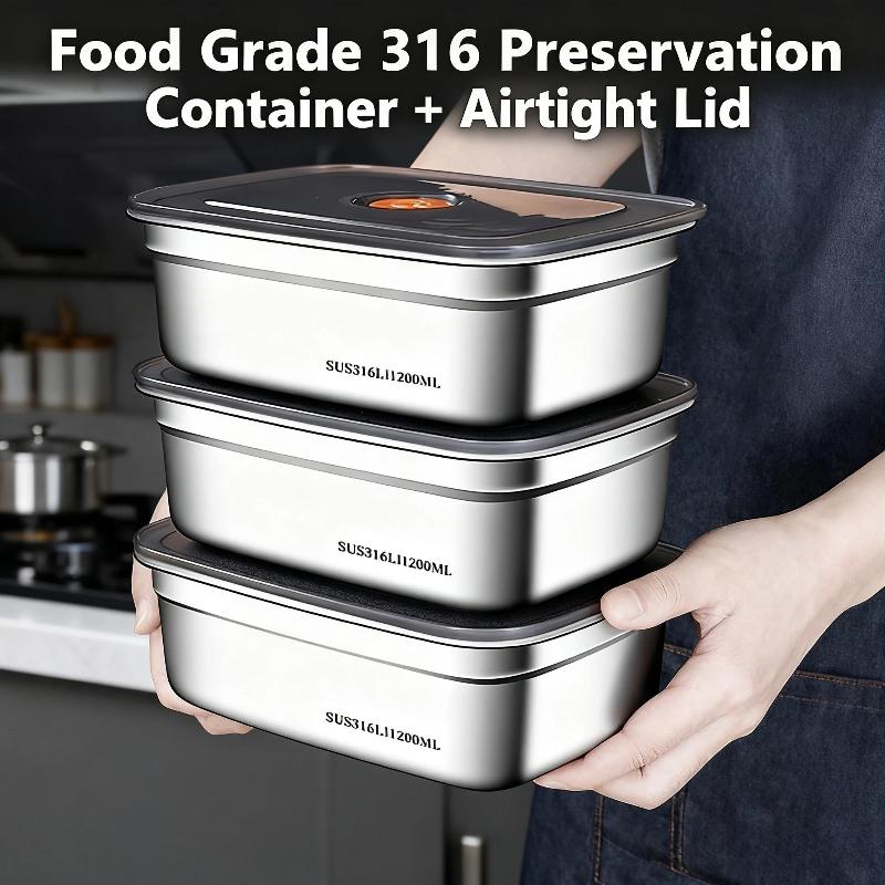 Meal Prep Tupperware - Горячая распродажа: герметичный ланч-бокс из нержавеющей