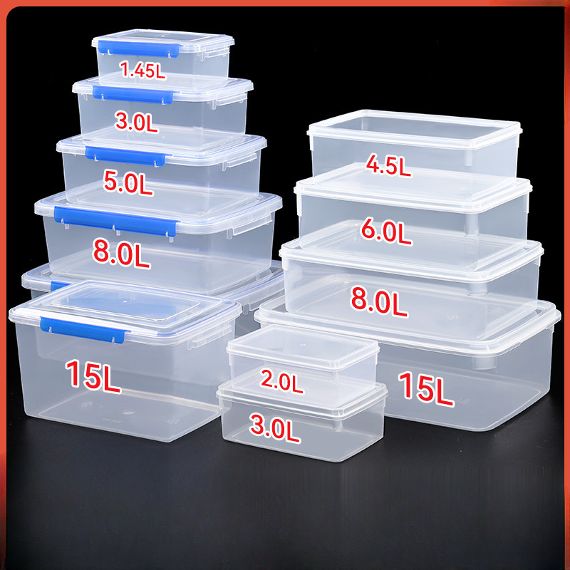 Meal Prep Tupperware - Коробка для четких продуктов, прямоугольная утолщенная