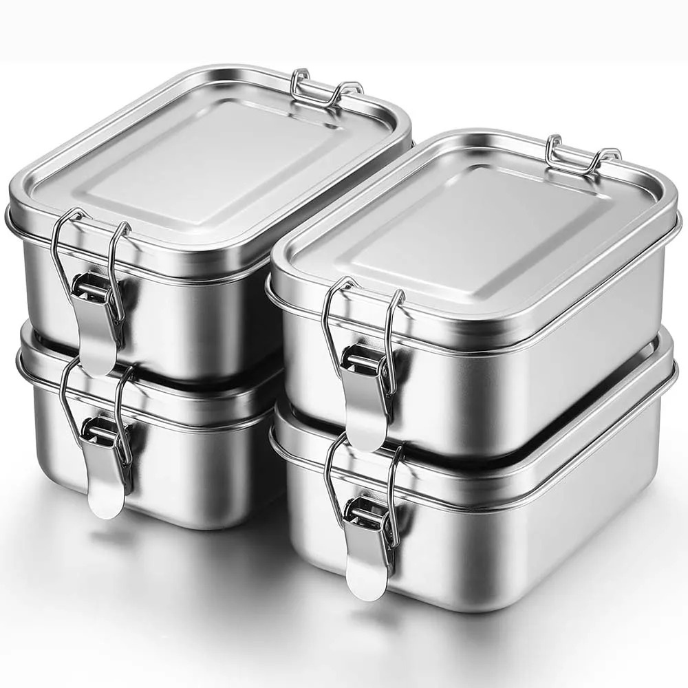 Meal Prep Tupperware - Коробка для бенто из нержавеющей стали,