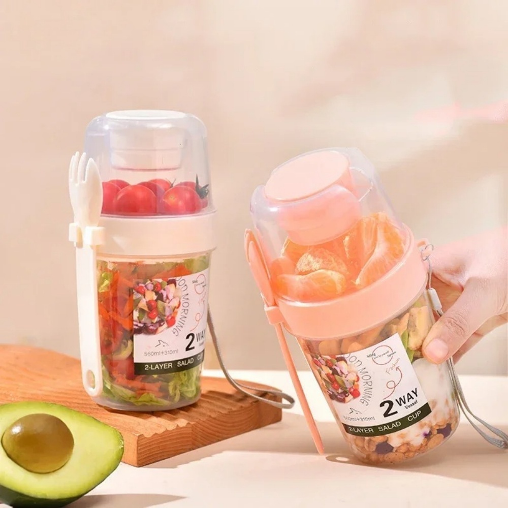 Портативная чашка для салата,  – обзор и цена Meal Prep Oatmeal Jars
