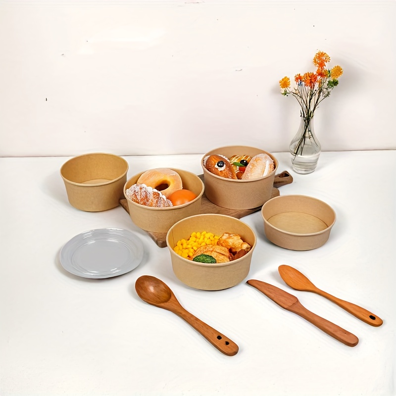 15/30 шт. миски из крафт-бумаг – обзор и цена Meal Prep Bowl