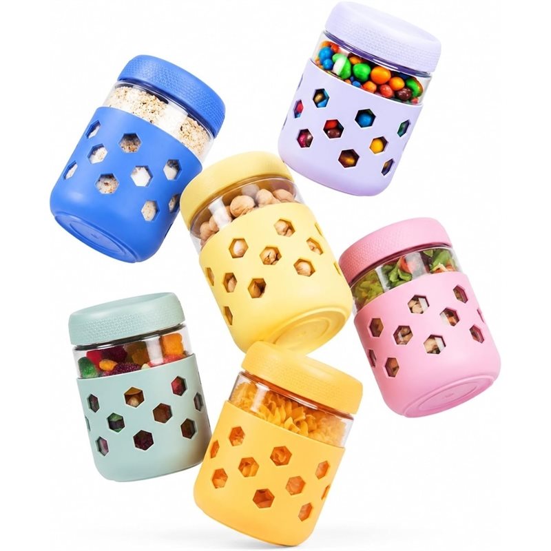 Стеклянные банки LLCS с гермет – обзор и цена Meal Prep Oatmeal Jars
